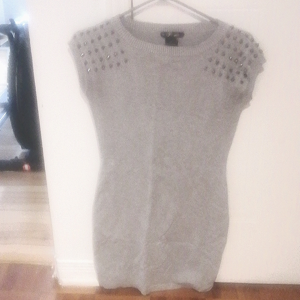 long gray dress, with spades on the shoulders. Large 3for 20$